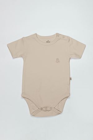 Bistyle Organik Natural Basic Style Yarım Kol Body BS17103 Bej
