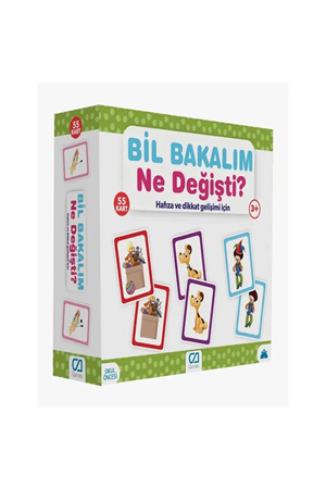 Games Bil Bakalım Ne Değişti? Hafıza ve Dikkat Gelişim Kartı 55 Kart 5109