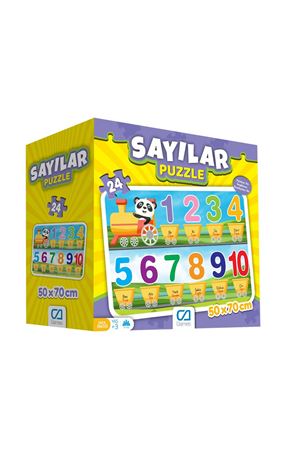 Games Sayılar Yer Puzzle 50x70cm 24 Parça 5134