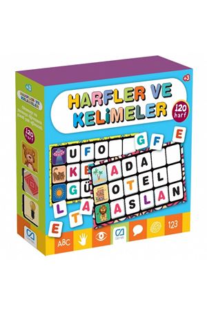 Games Harfler ve Kelimeler Eğitici Kartlar 120 Harf 5129