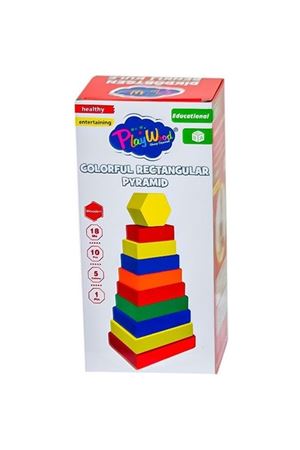 PlayWood Dikdörtgen Renkli Kule 393