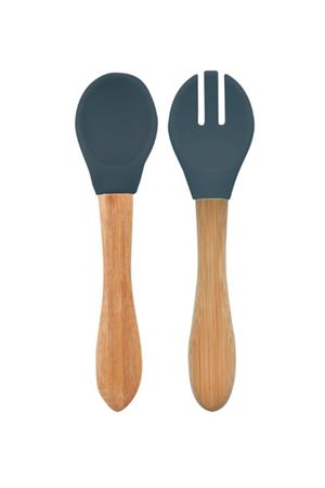 OiOi Mama Kaşığı ve Çatal Seti Deep Blue