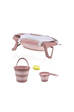 BabyJem Katlanır Banyo 5'Li Küvet Seti 596 Somon