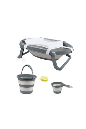 BabyJem Katlanır Banyo 5'Li Küvet Seti 596 Antrasit