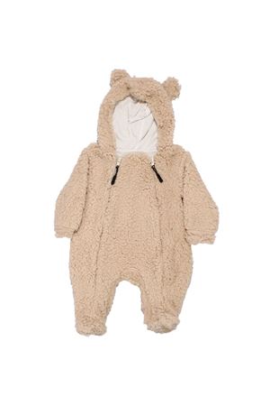 Kız Bebek Bej Kapşonlu Çift Fermuarlı Welsoft Tulum
