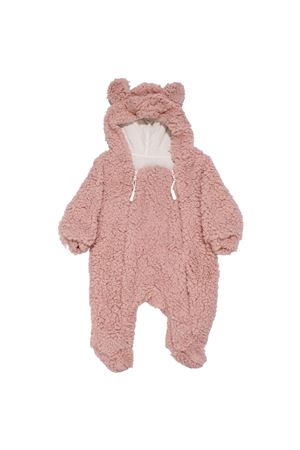 Kız Bebek Pembe Kapşonlu Çift Fermuarlı Welsoft Tulum