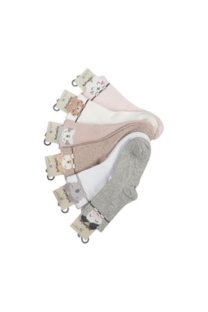 Katamino Kırpık 3D'li Kız Soket Çorap K21027 Asorti