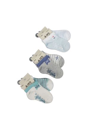 Katamino Rocky 2 ' Li Abs Erkek Bebek Patik Çorap K20404 Asorti