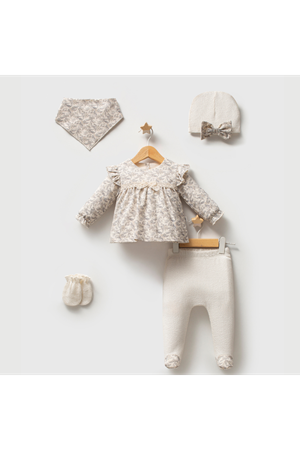 Tongs Baby Little Honey 5'li Hastane Çıkışı 5632 Ekru