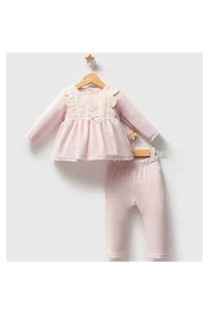 Tongs Baby Etamine 2'li Takım 5683 Pembe