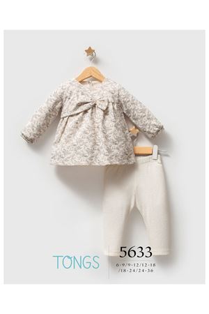 Tongs Baby Little Honey 2'li Takım 5633 Ekru