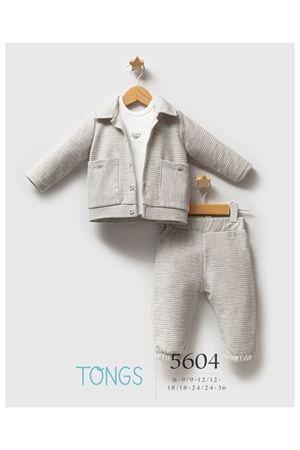 Tongs Baby Classic Bear 3'lü Takım 5604 Gri