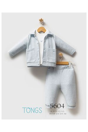 Tongs Baby Classic Bear 3'lü Takım 5604 Mavi