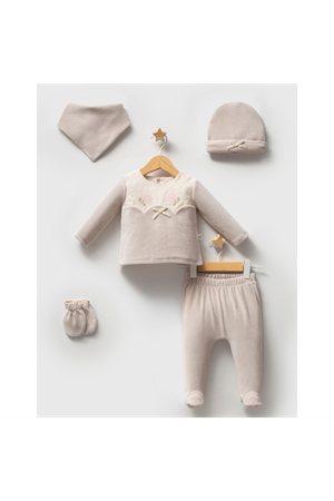 Tongs Baby Etamine 5'li Hastane Çıkışı 5684 Gri