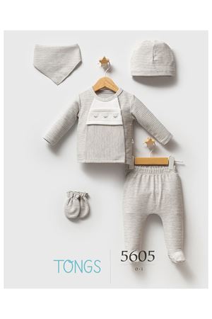 Tongs Baby Classic Bear 5'li Hastane Çıkışı 5605 Gri