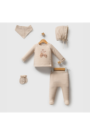 Tongs Baby Magic Forest 5'li Hastane Çıkışı 5645 Krem