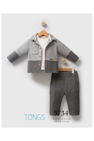 Tongs Baby Customary 3'lü Takım 5734 Gri