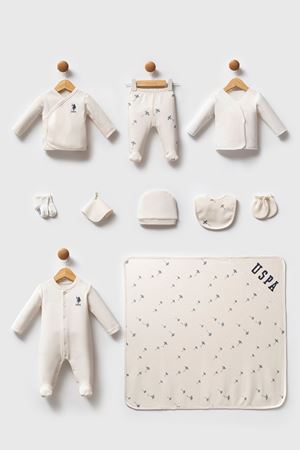 U.S. Polo Assn Hastane Cıkısı 10’lu set USB2602 Ekru