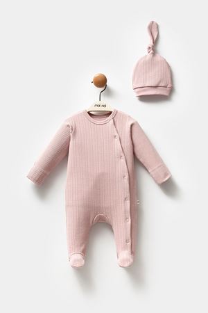 Moi Noi Şapkalı Tulum MNB1235 Mürdüm