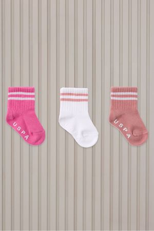 U.S. Polo Assn  Bebek Çorap USB2206 Rose
