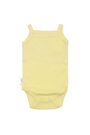 Unisex Sarı İp Askılı Çıtçıtlı Badi Zıbın