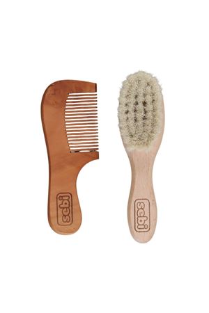 Sebi Bebe Doğal Keçi Kılı Fırça ve Tarak Seti