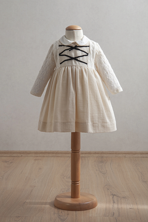 Tongs Baby Bebek Elbise 3903 Ekru