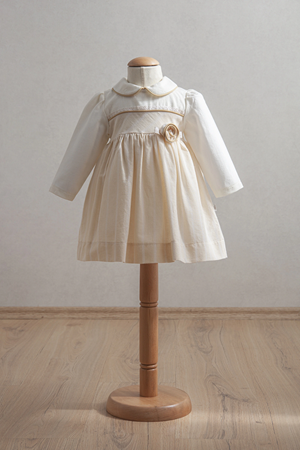 Tongs Baby Bebek Elbise 3917 Açık Sarı