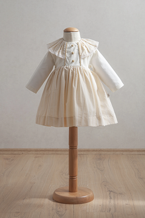 Tongs Baby Bebek Elbise 3918 Açık Sarı