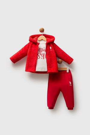 U.S. Polo Assn 3'lü Takım USB2732 Kırmızı