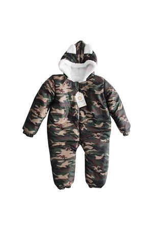 Erkek Bebek Askeri Kamuflaj Kozmonot Ayaksız Tulum