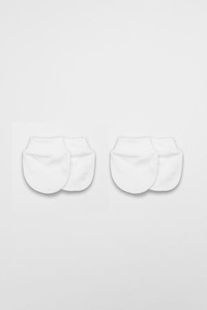 Bistyle 2Li Penye Eldiven Basıc 90108 Beyaz