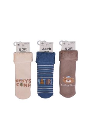 Artı Arıkan Havlu Erkek Bebek Soket Çorap K45911 Asorti