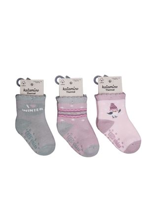 Katamino Zerin Abs'li Kız Bebek Havlu Soket Çorap K45908 Asorti