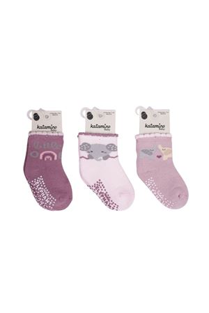 Katamino Mirselin Abs'li Havlu Kız Bebek Soket Çorap K45892 Asorti