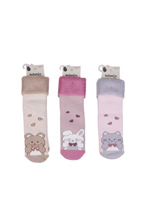 Katamino Yarlin Kız Havlu Soket Çorap 250235 Asorti
