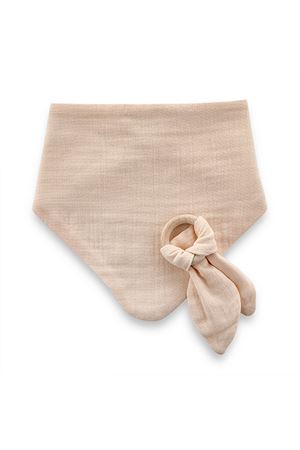 BabyJem Ahşap Diş Kaşıyıcılı Bürümcük Müslin Önlük 736 Somon