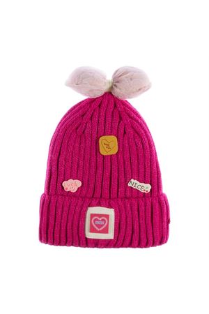 Kitti Çocuk Kız Kulaklı Bere (4-8 Yaş) K24130-02 Fuşya