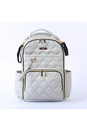 M&Y Oeste Deri Anne Bebek Bakım Sırt Çantası 7300 Gri