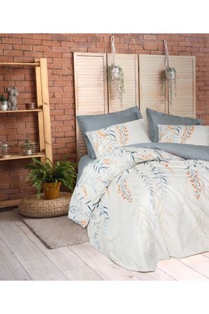 Cotton Box Nevresim Takımı Tek Kişilik Hiedra İndigo