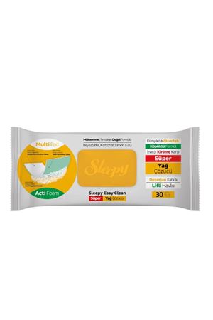 Sleepy Yüzey Temizlik Havlusu 30 Adet Yağ Çözücü
