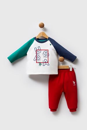 U.S. Polo Assn 2 li Takım USB2571 Beyaz-Yeşil