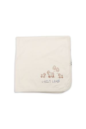 Bistyle Curly Lamb Penye Battaniye 70109 Bej Mavi Ekru