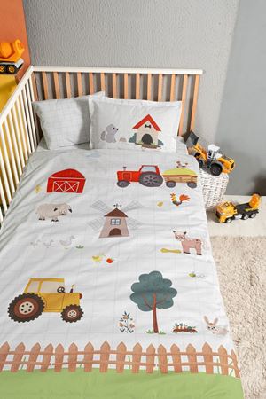 Kanz Ranforce Bebek Nevresim Takımı Knz-001 Farming