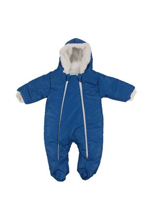 Erkek Bebek Mavi Çift Fermuarlı İçi Peluş Patikli Kozmonot