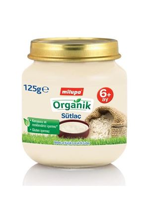 Milupa Organik Sütlaç Kavanoz Maması 125 Gr