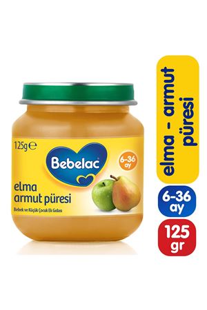 Bebelac Elma Armut Püresi Kavanoz Maması 125 Gr