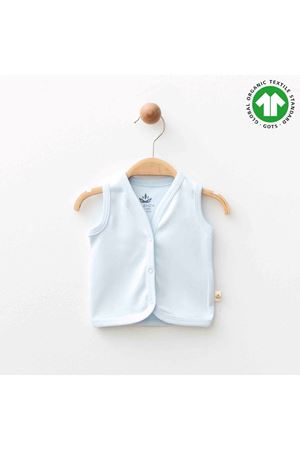 Eslenza Oganik Yelek 2088 Mavi