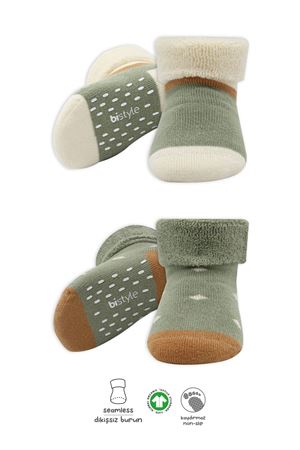 Bi̇style 2'li Havlu Soket Kaymaz Point Gi̇rl 10505 Nil