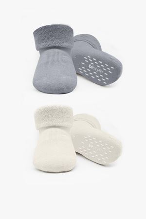 Bi̇style 2'li Havlu Soket Kaymaz Basic Boy 10508 Gri